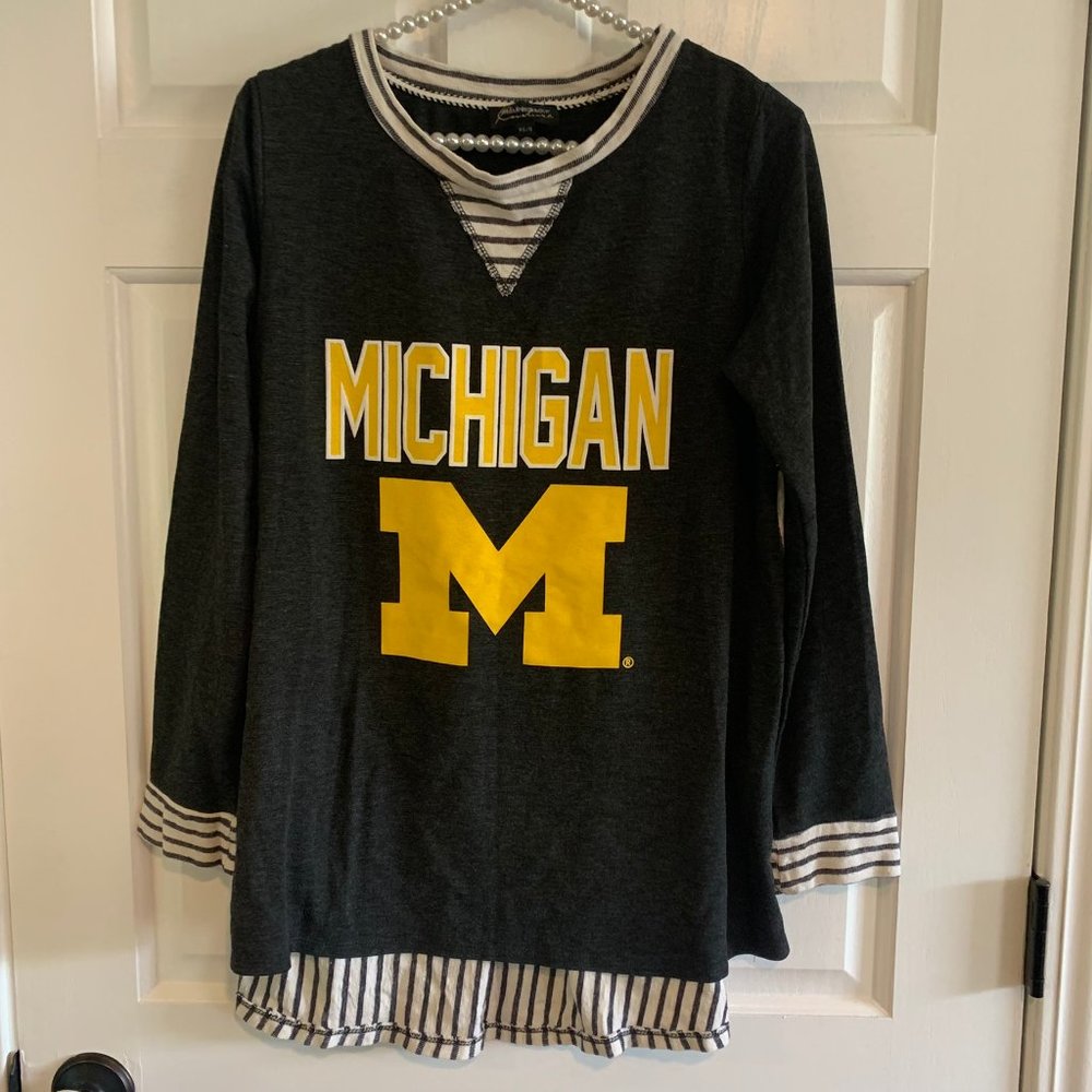 Gameday Couture University of Michigan Wolverines Long Sleeve Top Size XS/S